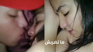 شابة مصرية مربربة مع ديوس كبيرة تناك مع حبيبها
